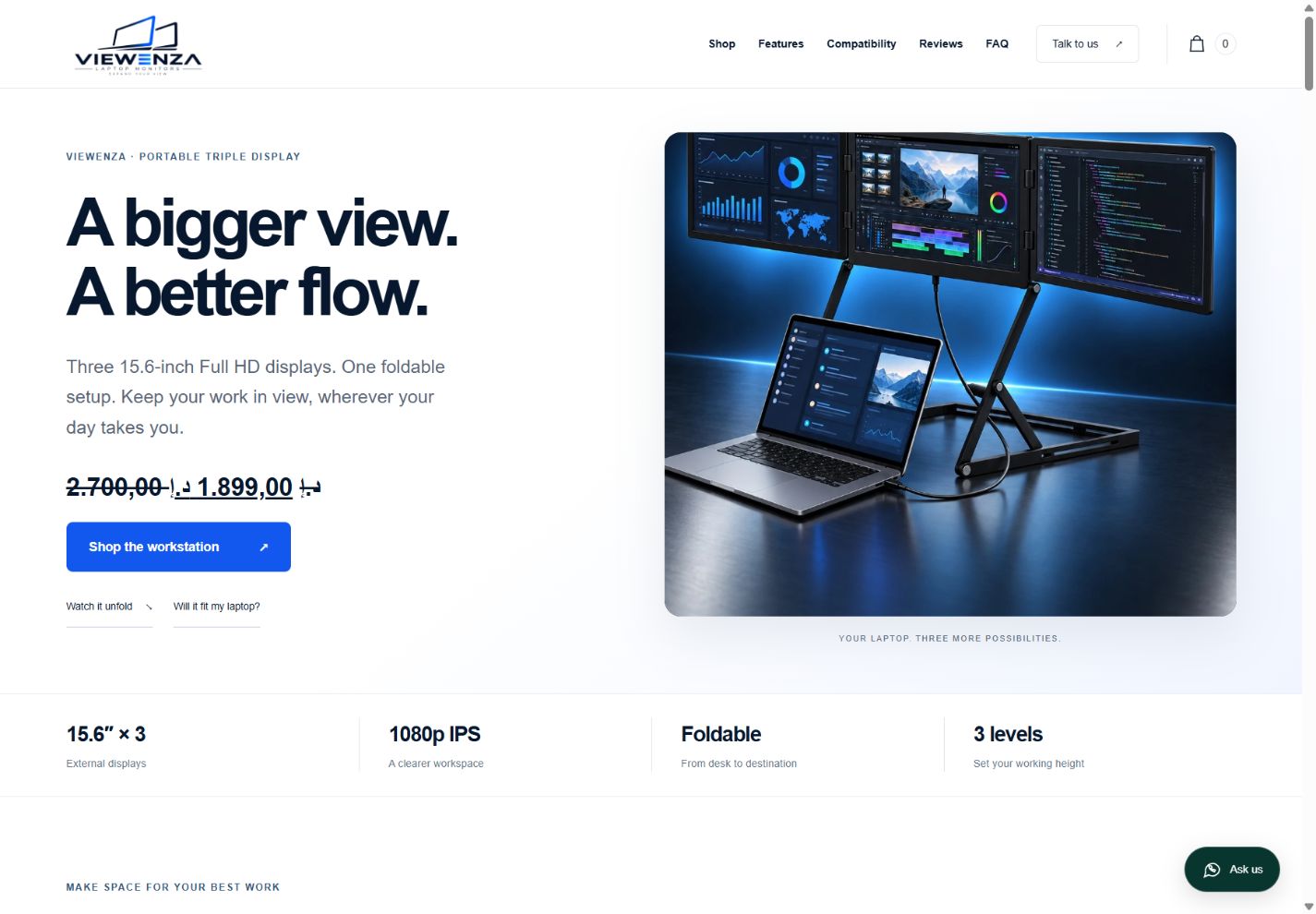 Website preview: VIEWENZA
